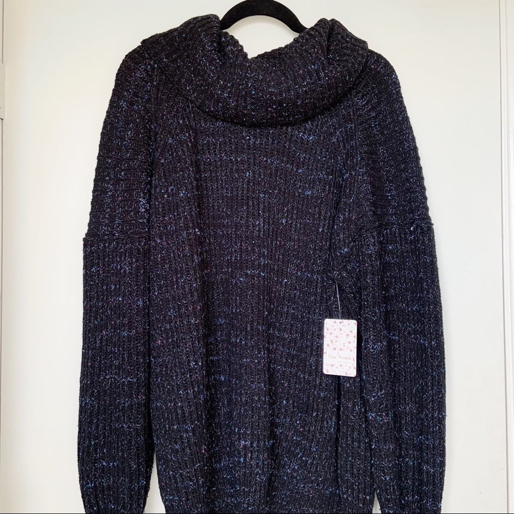NWT Free People Leo Tunic Sweater - Blacklight Party - Picture 2 of 11